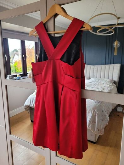 Stunning Red Zara Occasion Dress (New)