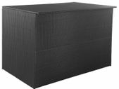 Garden Storage Box Black 150x100x100 cm Poly Rattan