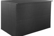 Garden Storage Box Black 150x100x100 cm Poly Rattan