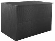 main image for ad Garden Storage Box Black 150x100x100 cm Poly Rattan