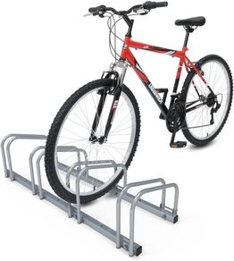 4 Bike Stand Floor or Wall mounted bike rack for garage Bicycle Parking rack Cycle Storage Locking Stand