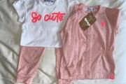 3 piece top, T shirt &amp; leggings