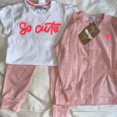 3 piece top, T shirt & leggings