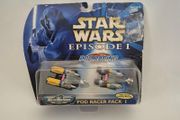 Micro Machines Star Wars Pod Racer Pack 1 Spaceships 1999 Hasbro 66531 New