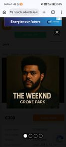 2 standing tickets for the Weeknd
