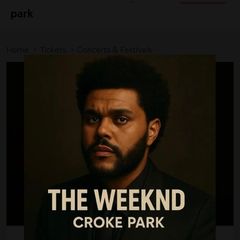 2 standing tickets for the Weeknd