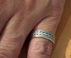Sterling Silver Ring - Size J - Stamped for Silver (Sd11)