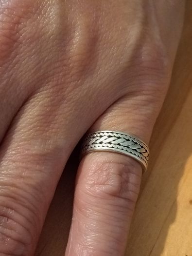Sterling Silver Ring - Size J - Stamped for Silver (Sd11)