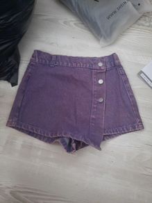 New Purple denim skort