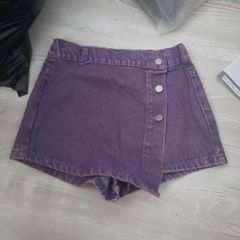 New Purple denim skort