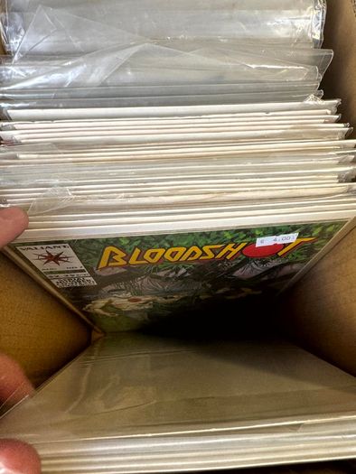 Valiant Long Comic Box w 270 comics for Sale
