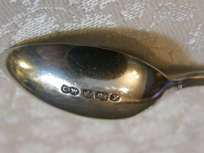 PRICE DROP Boxed Set of 6 Vintage Sterling Silver Teaspoons, Sheffield 1941, 71.7g