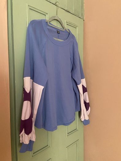 Fab Bohemela Blue Sweatshirt Size XL