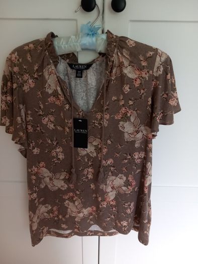 Ralph Lauren Linen Jersey floral top
