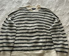 Allsaints Renne Striped Jumper Medium