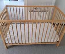 Ikea Gulliver cot with mattress