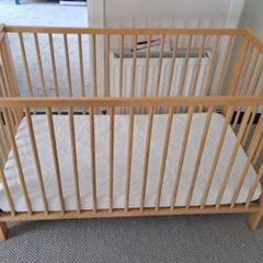 Ikea Gulliver cot with mattress