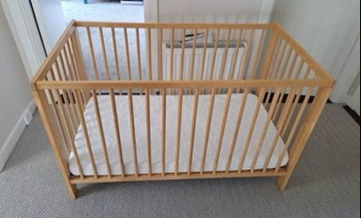 Ikea Gulliver cot with mattress