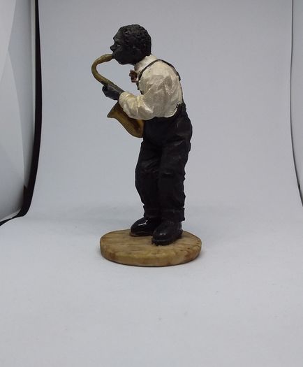 African American Saxophone Player - Vintage