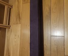 2.2m gymnastics folding beam in purple synthetic suede.  Very good condition.