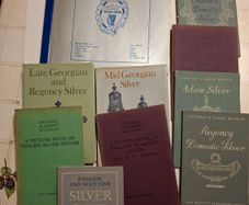 10 x Vintage1920's / 60's  Books on old silver from the 18th century