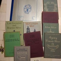 10 x Vintage1920's / 60's  Books on old silver from the 18th century