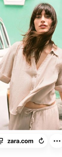 Zara Flowing Leg Trousers (matching short sleeve shirt coord set