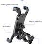 Bike Bicycle Phone Holder For iPhone Samsung Motorbike Scooter Motorcycle Mobile Cellphone Holder Bike Handlebar Clip Stand GPS Mount Bracket Handlebar Image 2