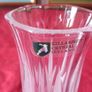 Vintage Killarney Crystal Ireland Cut Crystal 7 Inch Tall Hexagonal Shaped Bud Vase With Silver Tone Metal 3 Footed Round Base Made In Ireland Image 7
