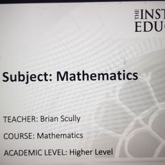 H1 Institute Of Education Notes for 6th year Leaving cert