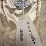 New Cream Shaggy Fur Jacket Image 3
