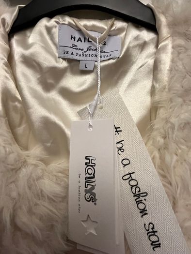 New Cream Shaggy Fur Jacket