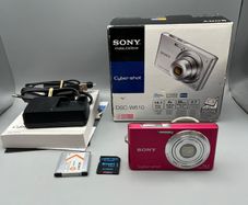 Sony Cyber-shot DSC-W610 14.1MP Digital Camera Pink - Full Kit