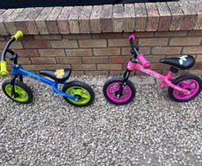 2 x Balance bikes for Twins