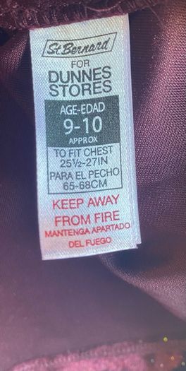 Girls sparkly burgundy / wine velvet dress age 9-10 yrs.