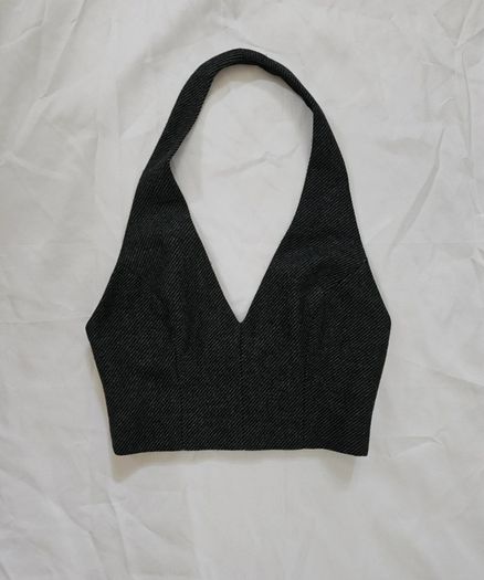 Nakedvice Wool Blend Grey Crop