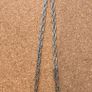 Sterling Silver 925 Woven/Braided Chain Link Necklace 19 inches long Image 2