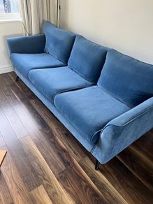 Blue 4 seater couch