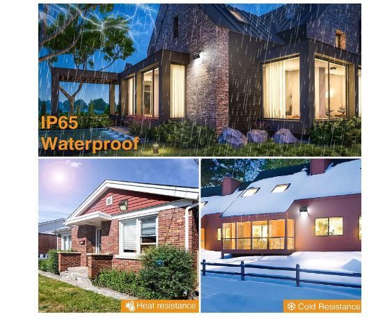 High quality 4  pack of LED  solar waterproof wall light use with motion sensor, 2200 mAh