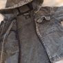 Next Boys/Girls Hooded Grey Denim Jacket (18-24 Months /92cm) Image 5