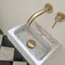 Cararra marble wall mounted sink Image 3
