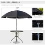 6 Pcs Bistro Set, Texteline-Black Image 3