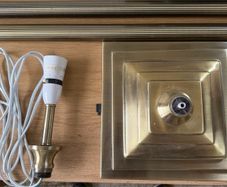 Vintage Mid-Century Nelson Corinthian Style Brass Lamp
