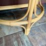 Mid 20th Century Bamboo Demi Lune Console Table Italian Design 1960s Image 9