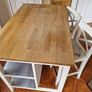 Breakfast bar table with 2 stools Image 2