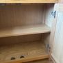 Light Oak Display Cabinet / Storage Unit with Glass Doors Image 3