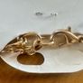 New Necklace with gold coloured with black stones and rope detail Image 4