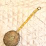 Antique 1940 Abbey England Leather Tape Measure Genuine Vintage Image 2