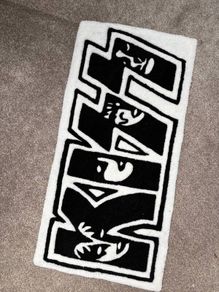 AC/DC,KISS rock bands handmade rug