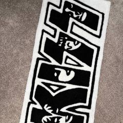 AC/DC,KISS rock bands handmade rug